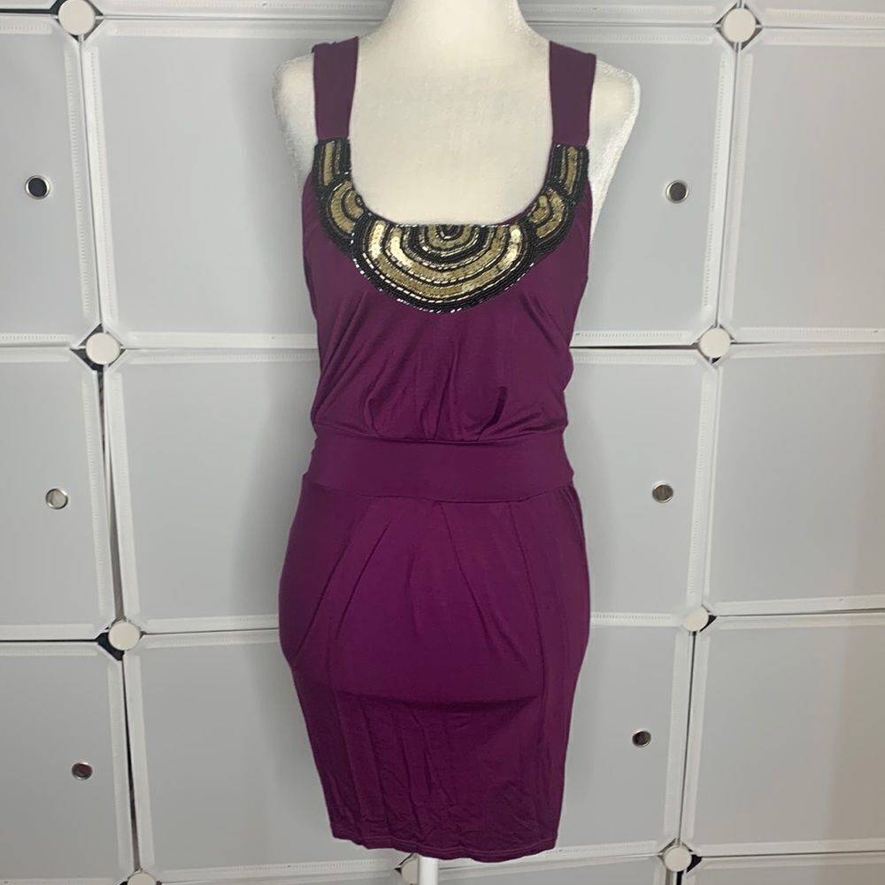 Solemio Beaded tank Dress Size Small